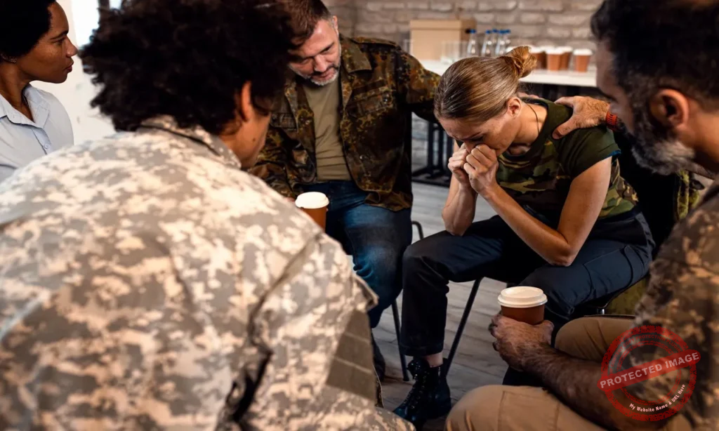 Military sexual trauma attorney reviewing veteran disability claim documents