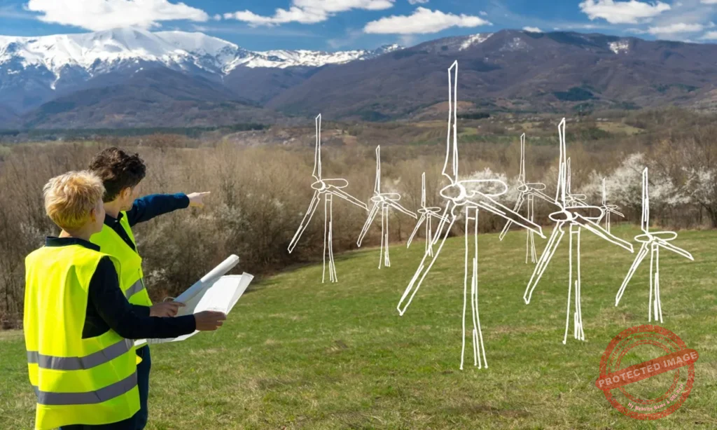 Climate change lawyer reviewing environmental compliance reports