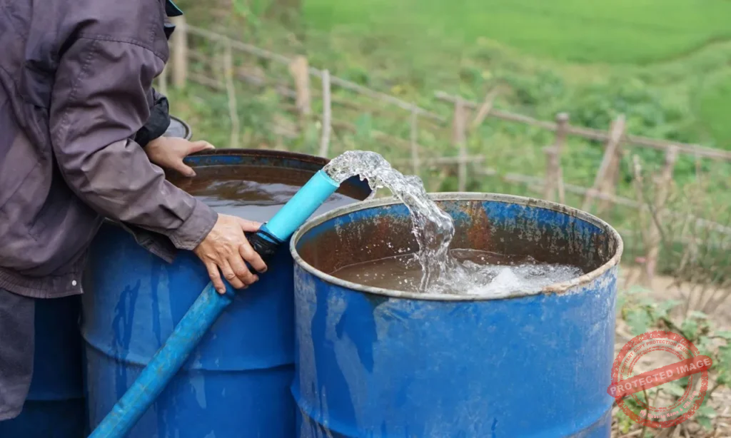 Water rights lawyer reviewing legal documents for property water dispute