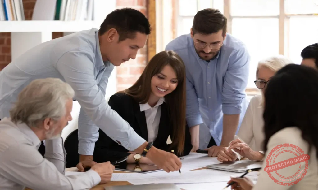 Talent agency attorney reviewing performer contracts and legal agreements