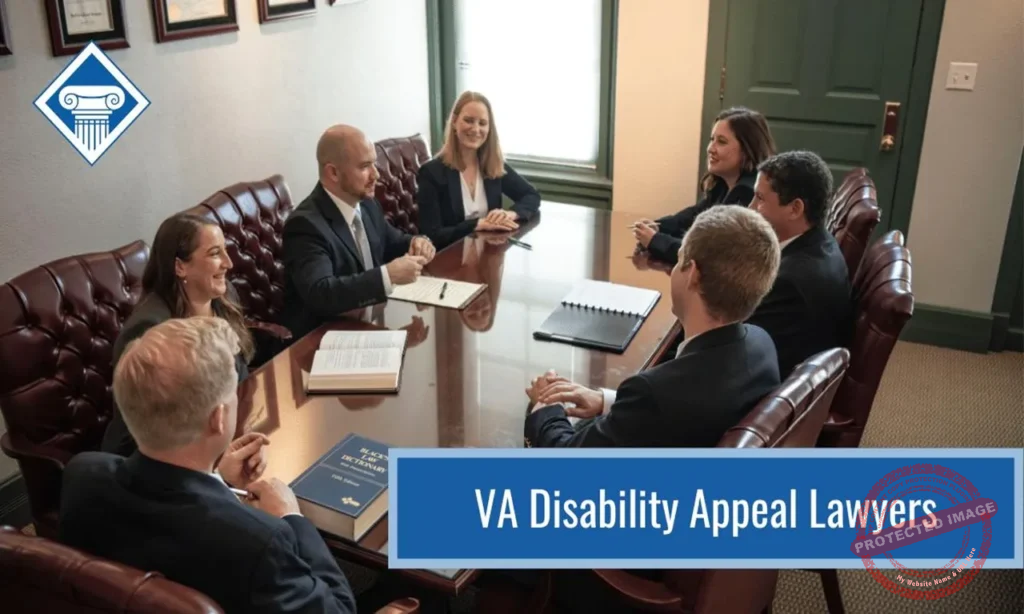Short SEO Alt Text Veterans appeals lawyer reviewing VA disability appeal documents